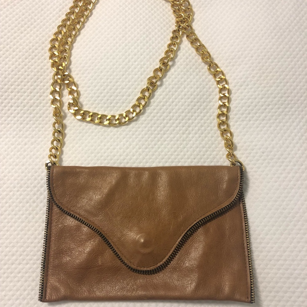 Tan crossbody purse